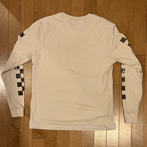 Vans Yodelz Long Sleeve Graphic Tee Leopard Cheetah Checkerboard Size XS Women’s - Picture 3 of 7